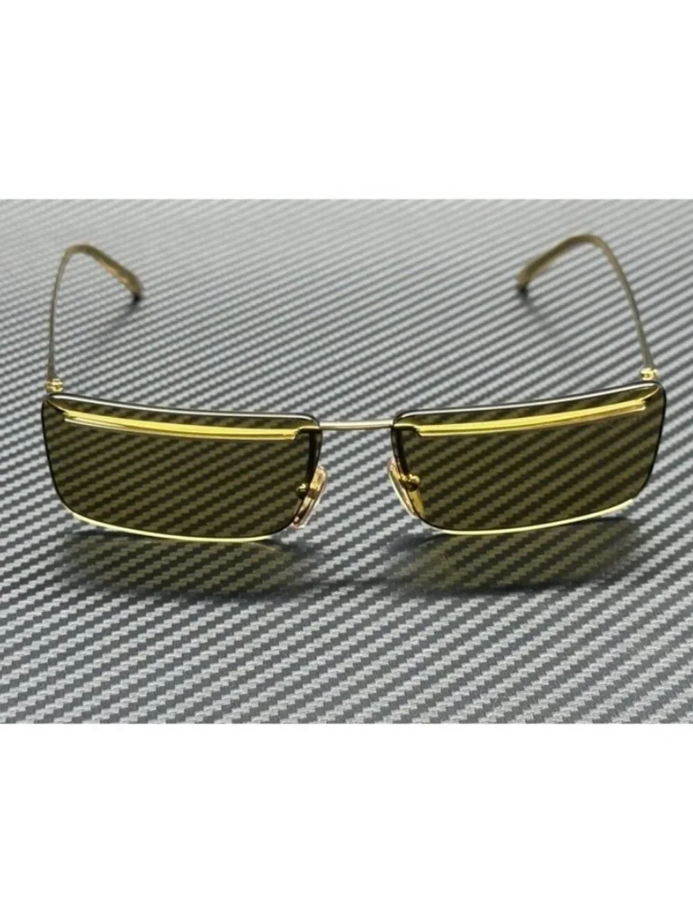 New PRADA Men Gold Sunglasses 60-14-145